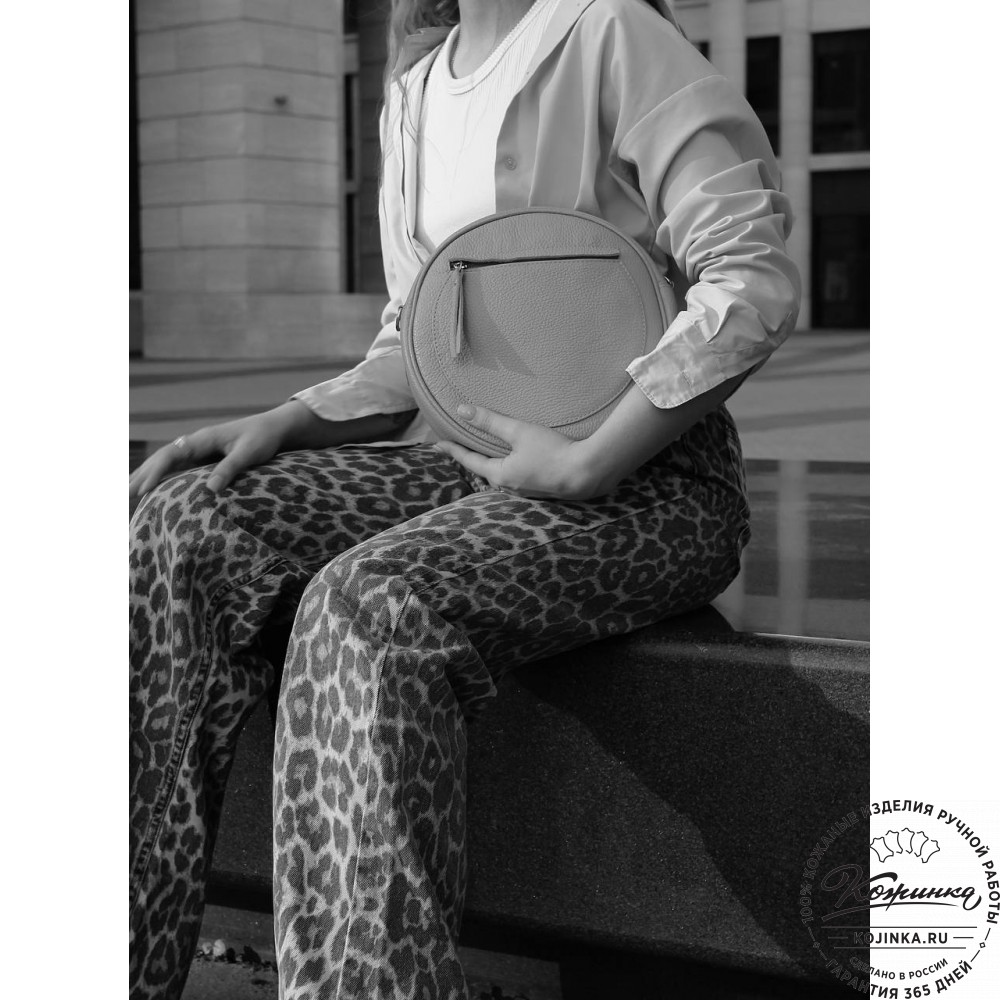  Женская кожаная сумка "Дарья" (красная) 